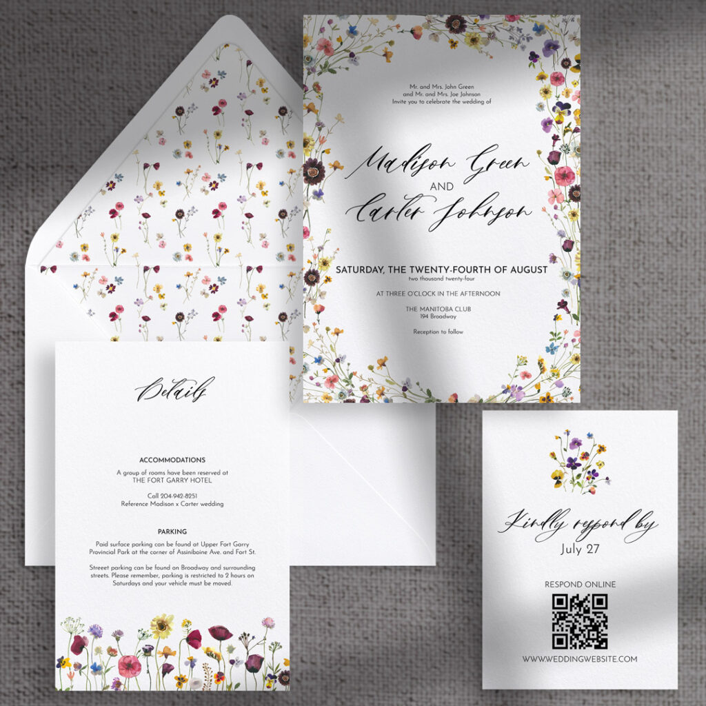 Madi wedding invitation suites