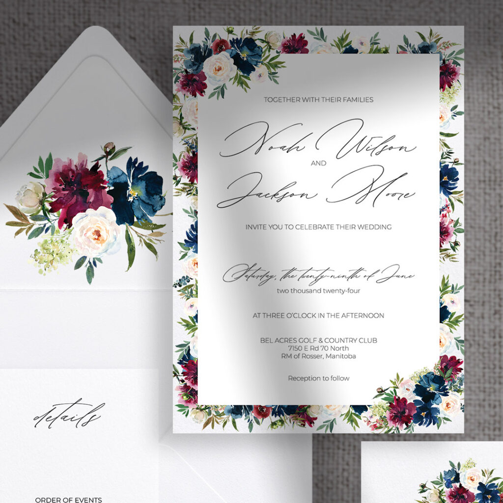 noah wedding invitations